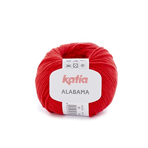 Katia Alabama couleur # 32 Rouge Dk 50 g 50% coton 50% acrylique ...
