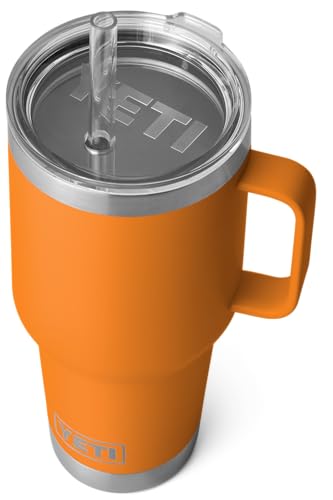 YETI Rambler Trinkbecher Mit Trinkhalmdeckel, King Crab, 35 oz (1 l)
