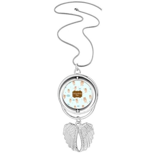 Collier marmotte avec ailes d'ange, le bijou idéal pour la rando