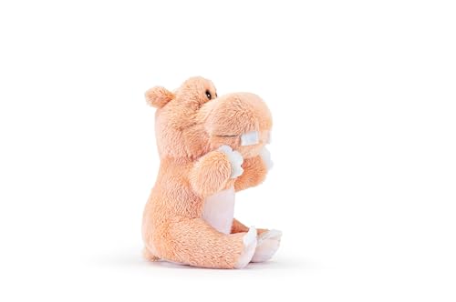 Trudi Trudino Hippopotamus Ideal plush as a gift for birthdays Christmas and other occasions, Orange - Image 3