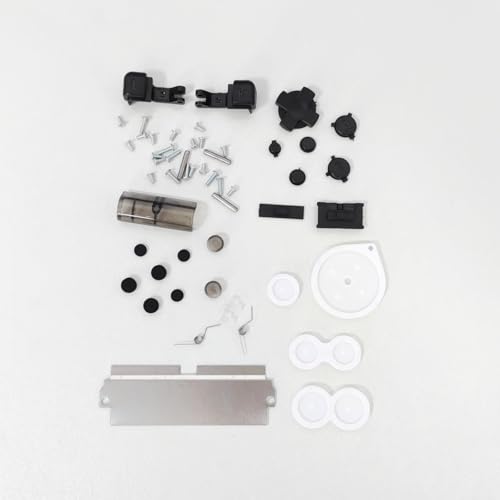 Image of Hzxkqmil Replacement Full Shell Case Kit for Gameboy Advance SP Console | Custom Transparent Housing DIY Clear Cover with Buttons Screws Repair Parts + Screwdrivers Tools for GBA SP (Clear Black)