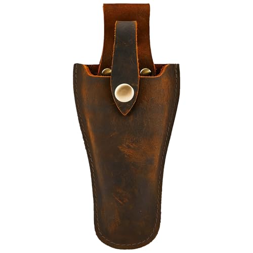 DIPZO Funda de Herramientas de Jardinería en Cuero, Holster Resistente para Tijeras, Cuchillos y Cesoñas, Regalo para Hombres, Padres o Esposos