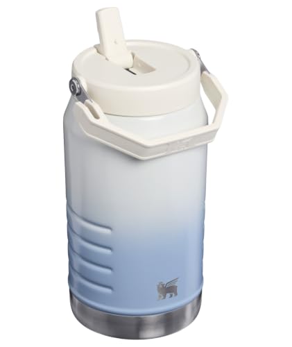 Image of STANLEY IceFlow Flip Straw 2.0 Jug, 64 oz, Blue Dream Gradient | Easy Carry Handle | Twist On Lid and Flip Up Straw | Leakproof Water Bottle | Insulated Stainless Steel | BPA-Free