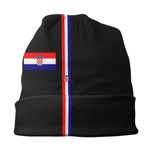 Fier bonnets à têtes drapeau croate avec broderie fine et durable