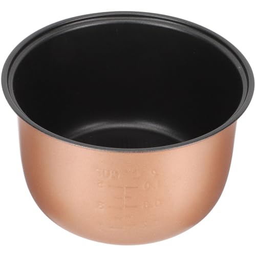 PRETYZOOM Non-Stick Rice Cooker Inner Pot Replacement 3L Aluminium Alloy Cooker Liner Pot for Household Electric Rice Accessory