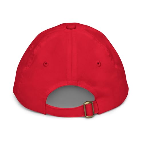 Dr. Seuss The Cat in The Hat I Know Things Youth Baseball Hat, Unisex Adjustable Ball Cap - Officially Licensed Red3