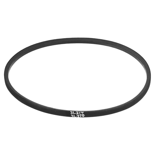 uxcell 3L270 Classic Wrapped Rubber V-Belt, 27"(686mm) Outside Circumference, 3L Profile V Belt 3/8" Width 7/32" Height