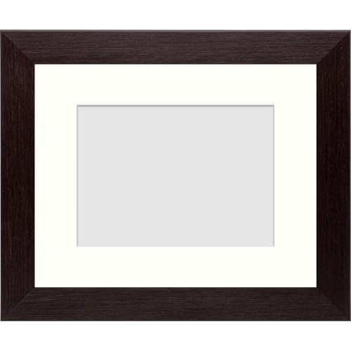 写真用額縁 1530/ブラック 写真A3(420×297mm) 前面UVカットアクリル仕様 マット付き(ホワイト)