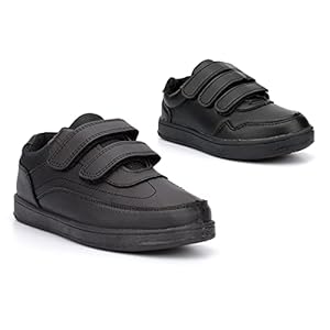 Wild Tribe Boys George Touch Fastening School Shoes