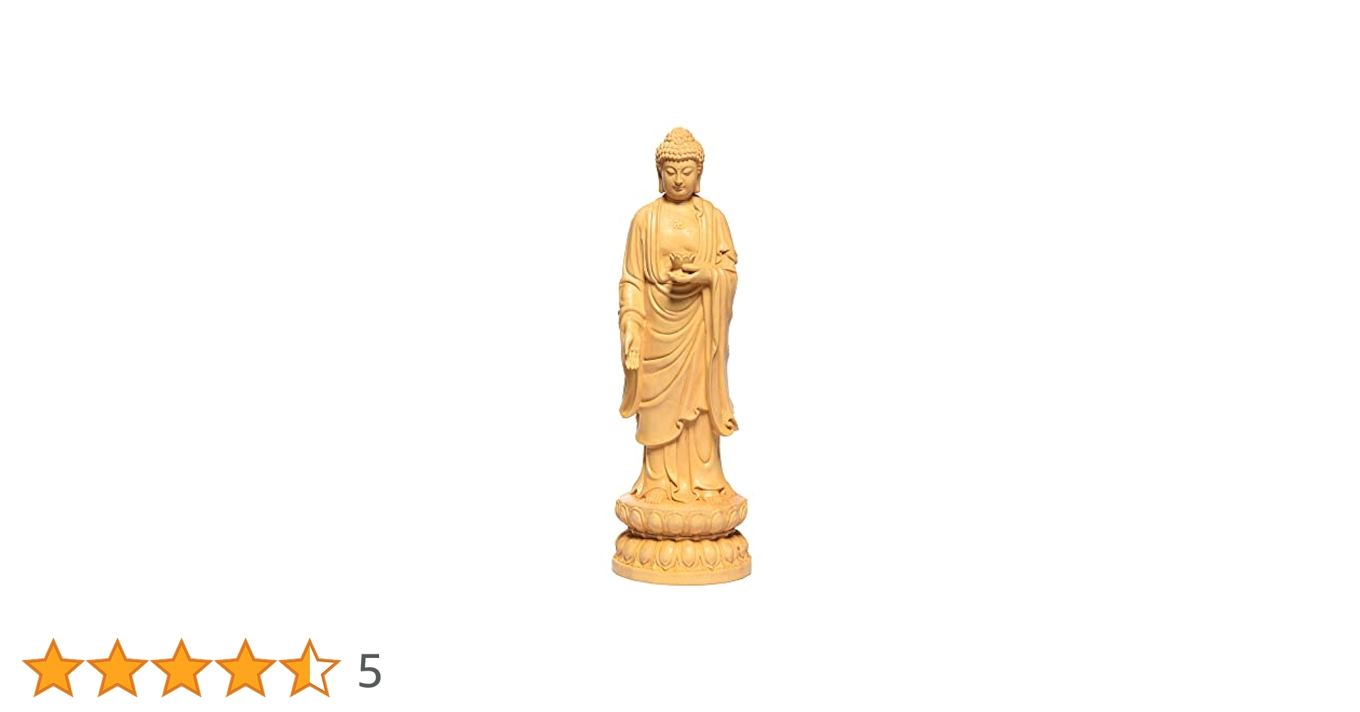 Amazon｜繁樓藝雕 仏像 釈迦如来 立像 木彫り 置物 TheChanger