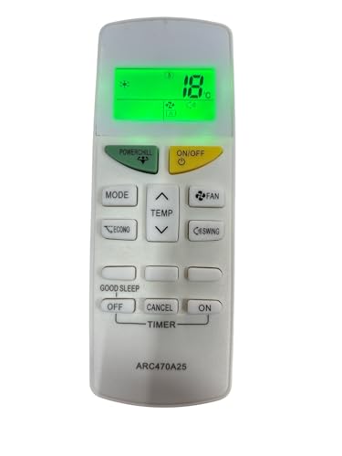 Image of Air Conditioner Remote Compatible with /Replacement for Dalkin Ac Remote | Model -ARC470A25 | Match with Your Existing Remote Before Placing The Order | Exactly Same Will Only Work