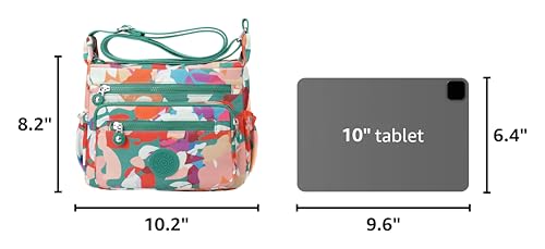 Image of Pealwel Women Shoulder Handbag Roomy Multiple Pockets Bag Ladies Crossbody Purse Tote Top Handle Satchel