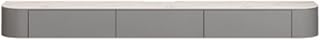 Mueble de TV flotante de madera, moderno mueble de TV flotante de 47''/55'', centro de entretenimiento de pared, consola multimedia, estantes flotantes con cajones, amplio mueble de TV con espacio d