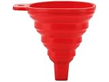 APA 31364 Silikon-Trichter, faltbar, für Auto, rot