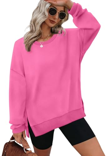 Image of XIEERDUO Womens Oversized Sweatshirts Pullover Casual Crewneck Long Sleeve Tops Comfy