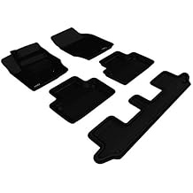 3D MAXpider Custom Fit Kagu Floor Mat Black Compatible with Volvo XC90 2003-2014 - Full Set