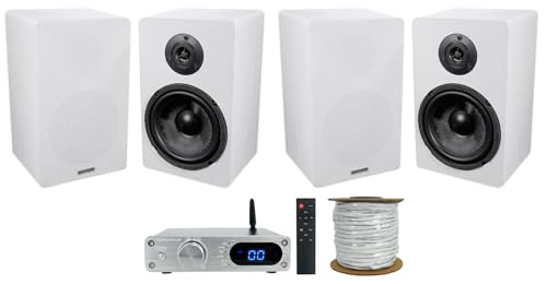 (2) Rockville RockShelf 68W White 6.5