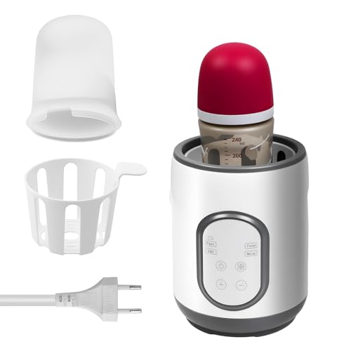 Gevvnss 8 en 1 Calentador de Biberones y Esterilizador,Rápido Calentador de Leche Bebés para Materna y Fórmula,con Temporizador y Función de Descongelación,Apagado Automático,para Tipo de Biberones
