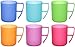 idea-station Neo Tazas plastico 6 x 350 ml - Colores - Tazas Cafe - Tazas de te - vajilla Camping - Taza Bebe