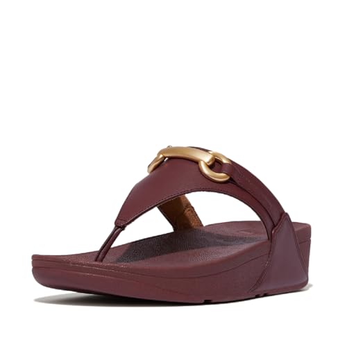 Image of FitFlop Lulu Chunky-Snaffle Leather Toe-Post Sandals