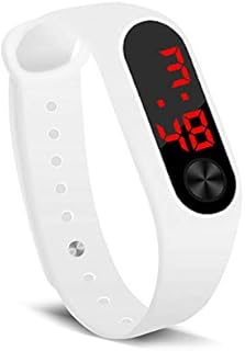 RUIVE Smart Wristband Pedometer Watch Pedometer Bracelet Fitness Tracker Watch with Step Calories Counter Distance Time/Date [No app,No Phone Need] for Walking Running Kids Men Women (White)