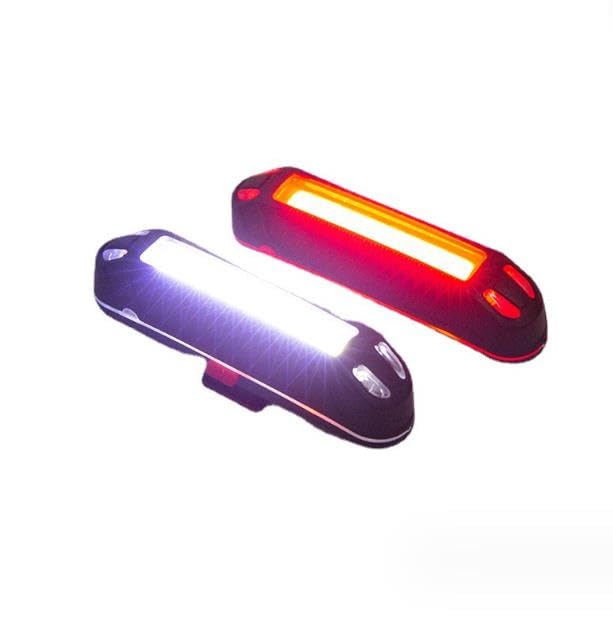 2 Luci Bici USB Ricaricabili - Fanale Posteriore LED, 5 Modalità, Impermeabile IPX5 - Foto 2