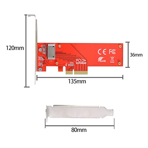 Adaptador PCI-E 4X a NVMe EDSFF E1.S con diseño compacto Ruler 1U 4