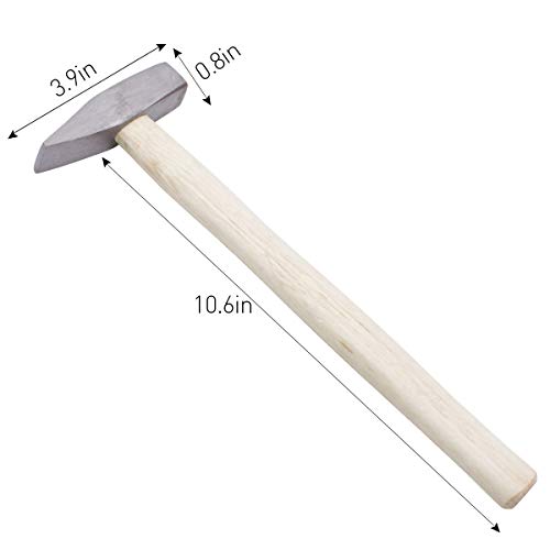 Convy GJ-0140 Engineers Machinist Hammer with Wooden Handle 300G - Thumbnail 3