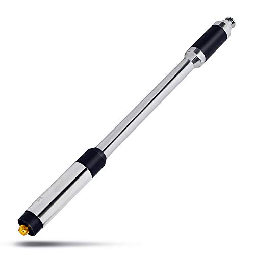 HYS Antena telescópica de doble banda de alta ganancia SMA hembra para radio de jamón Baofeng BF-888S UV-5R UV-5RE UV-5RTP UV-82HP UV-82HX UV-5RE Plus