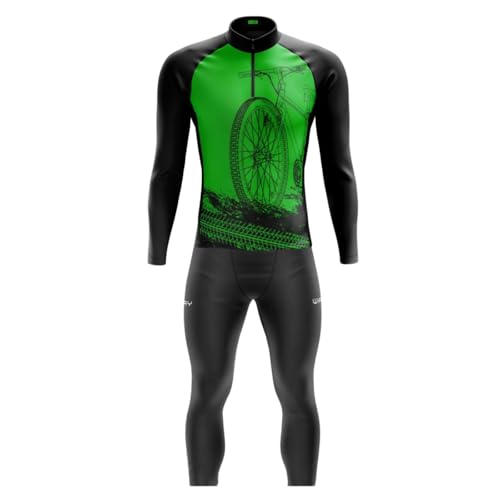 Conjunto Ciclismo Masculino Manga Longa + Calça Gel MPRO – Modelo...