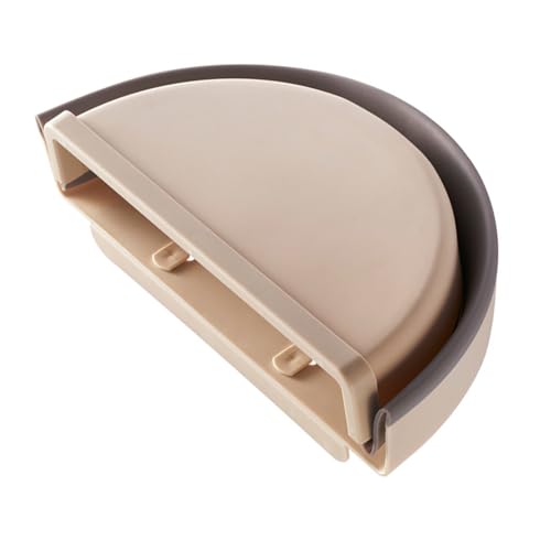 Contenedor plegable de basura montado en pared Beige