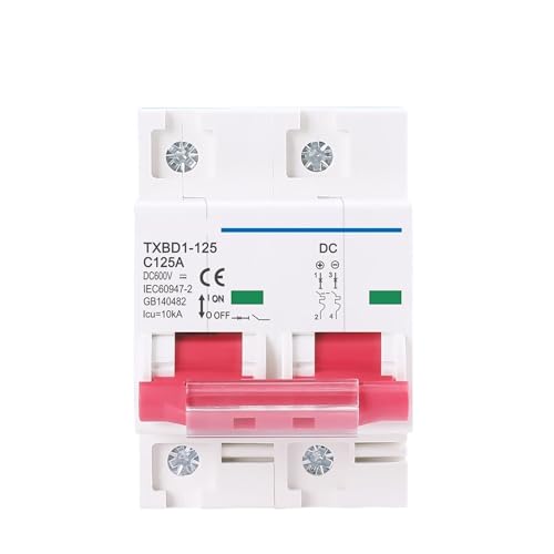 Disjoncteur Solaire 2P DC 600V protège contre les arcs électriques et courts-circuits