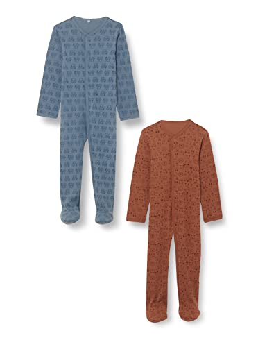 Pippi Schlafanzug mit Füssen Pigiamino per Bambino e Neonato, Miraggio Blu, 3 Anni Unisex-Bimbi