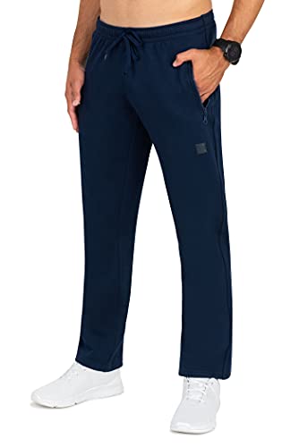 IMAKO Jogginghose Herren Baumwolle Trainingshose - Sporthose Jogginghosen Männer, Seitentaschen mit Reißverschluß Derek dunkelblau Gr. XL Cover