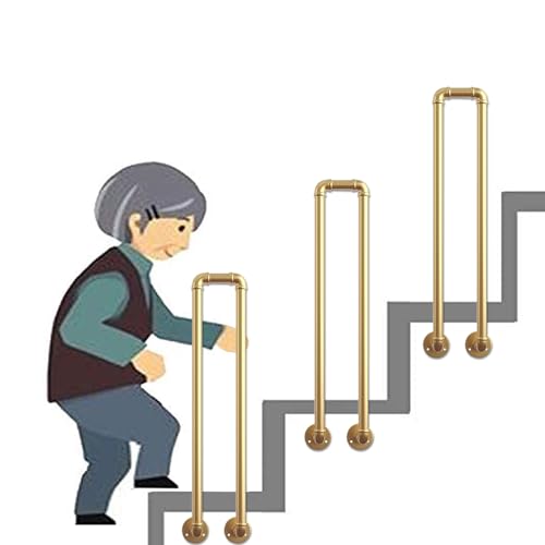 Rampe d'escalier pour porche en U 2,8 pi, tige de support latérale et fixations