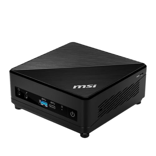 Image of msi Cubi 5 12M, 0.7L Mini PC, Intel Core i7-1255U, WiFi 6, BT 5.2, Duel LAN, Thunderbolt Type C, Black, Non-OS (12M-016BUS),Black