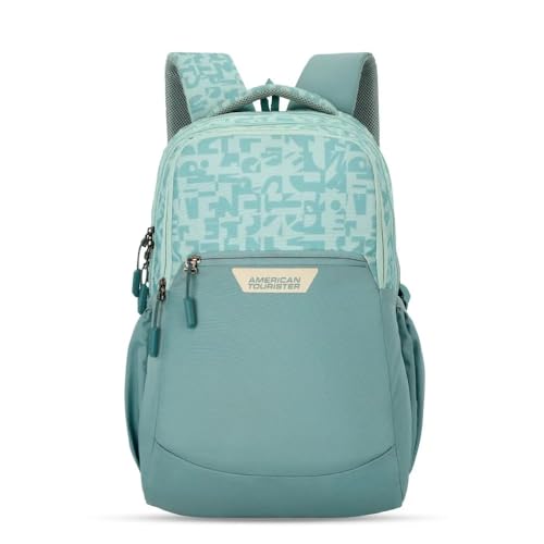 Image of American Tourister ALDEN Blue College Non-Laptop Backpack in Blue for Men & Women With 27 Ltr Capacity and 3 Compartment
