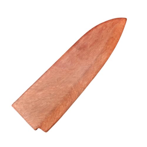 Aibote Handmade Natural Rosewood Magnetic Knife Sheath Japanese Deba Knives Wooden Cover Case Holder Protector (18CM)
