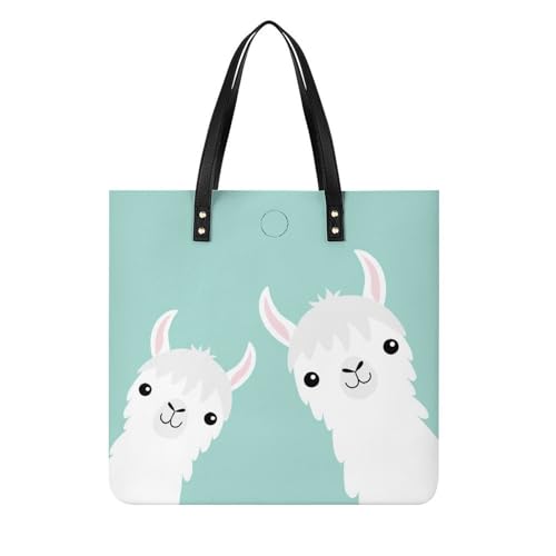 Tote bag alpaga blanc mignon pour femme, le grand sac à main de voyage idéal
