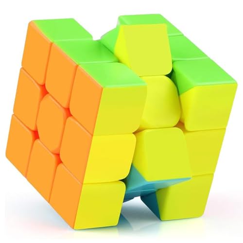 Image of HAWKISTER Qiyi Warrior S Cube 3X3 Stickerless Professional Speed Magic Cube Puzzle, For Kid