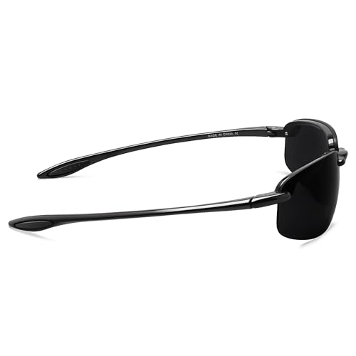 Image of JULI Sports Sunglasses for Men Women Tr90 Rimless Frame for Running Fishing Baseball Driving MJ8001