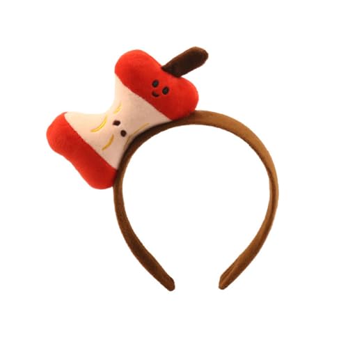 Funny Fruit Red Apple Headband Women Men Hair Accessories for Halloween Dress Up Hairband