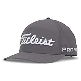 Titleist Men's Standard Tour Featherweight Golf Hat, Charcoal/White, One Size