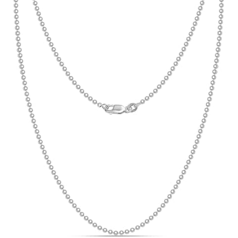 LeCalla 925 Sterling Silver Bead Necklace Cover