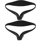 MAGICLULU Adjustable Silicone Hair Cutting Guide Band for Men, Neckline Shaving Template, 2pcs Black Hair