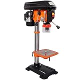 AMZXPLORE 12' Benchtop Drill Press, Variable Speed 450-3150 RPM Drill Press with Laser Guide, Digital Speed Display, 45° Tilting Worktable, Heavy Duty Bench Drill Press for Woodworking & Metalworking