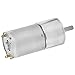 DC Gear Motor Micro Low Speed CW CCW with All Metal Gears, 12V Brushless Motor for Automated Industry, XD25GA370 with Bracket and Overcurrent Protection (200rpm/min)