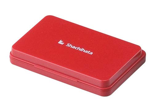 Shachihata HGN-1 Stamp Stand - Small, Red Ink, Oil-Based Pigment, Refillable