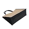 IBLUELOVER Cabas en Toile de Jute Naturel avec Poignées - Fourre-Tout Réutilisable pour Courses, Pliable, Cadeau - en Lin pour Stockage et Rangement #2