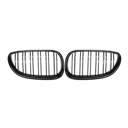 Calandre Capot Avant Résistante Série 5 E60 E61 Grille Double Ligne Noir Verni - 3
